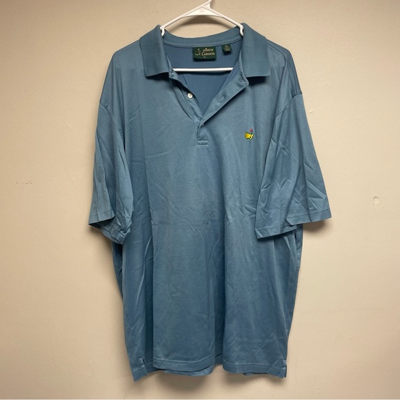Amen Corner Mens Short Sleeve Blue Golf Polo Size XL - Picture 1 of 5